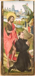 Kniender Stifter mit Johannes dem Täufer, ca. 1470